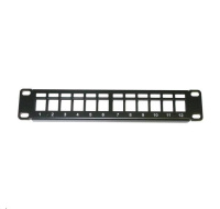 10" modulární patch panel XtendLan 12port, černý