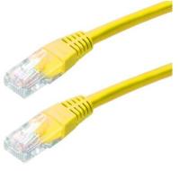 XtendLan patch kabel Cat5E, UTP - 1m, žlutý (prodej po 10 ks)