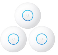 UBNT UniFi AP nanoHD, 3-PACK, bez PoE! [vnitřní AP, 2.4+5GHz (300Mbps+1733Mbps), MU-MIMO, 802.11a/b/g/n]