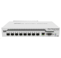 MikroTik Cloud Router Switch CRS309-1G-8S+IN, 800MHz CPU, 512MB RAM, 1xLAN, 8xSFP+ slot, vč. L5 licence