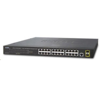 Planet switch GS-4210-24T2S, L2/L4, 24x 1000Base-T, 2x SFP, web, SNMP V3, VLAN, QOS, IPV6