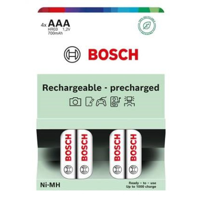 Bosch HR03B4P700/00 AAA 700mAh Ni-MH Ready to Use (Blistr 4 ks)