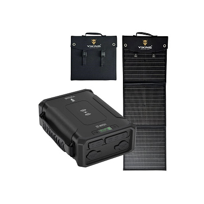 Set powerbanka Viking VIDAR III a solární panel Viking L60 PD