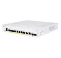 Cisco switch CBS250-8P-E-2G (8xGbE,2xGbE/SFP combo,8xPoE+,60W,fanless) - REFRESH