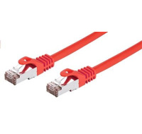 C-TECH kabel patchcord Cat6, FTP, červený, 0,5m