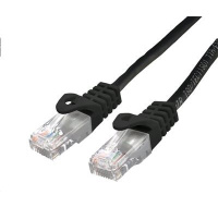 C-TECH kabel patchcord Cat6, UTP, černý, 2m