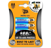 JCB OXI DIGITAL alkalická baterie LR06, blistr 4 ks