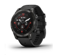 Garmin Epix Pro Sapphire 47 mm - Carbon Gray DLC titanium with black silicone band, EU