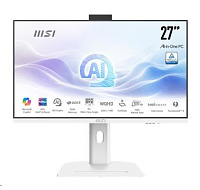MSI PC AiO Modern AM273QP AI 1UM-429XEU, Ultra 7 155H, 27" WQHD, Anti-Glare, 16GB, 512GB SSD, N/A, No OS, White