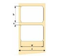 OEM samolepící etikety 32mm x 25mm termoetikety, cena za 2500 ks