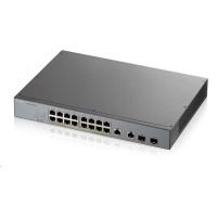 Zyxel GS1350-18HP 18 Port smart managed CCTV PoE switch, long range, 250W, 16x GbE, 2x combo RJ45/SFP