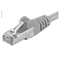 PREMIUMCORD Patch kabel CAT6a S-FTP, RJ45-RJ45, AWG 26/7 7m šedá