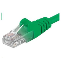 PREMIUMCORD Patch kabel UTP RJ45-RJ45 CAT5e 0.25m zelená