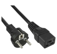 PremiumCord kabel síťový k počítači 230V 16A 1,5m  IEC 320 C19 konektor