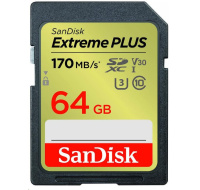 SanDisk SDXC karta 64GB Extreme PLUS (200 MB/s Class 10, UHS-I U3 V30)