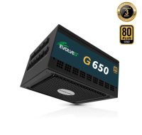 EVOLVEO G650 zdroj 650W, 80+ GOLD, ATX 3.1, aPFC, 140 mm ventilátor