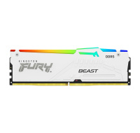 KINGSTON DIMM DDR5 16GB 6000MT/s CL30 Non-ECC FURY Beast RGB XMP, Bílá