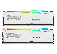 KINGSTON DIMM DDR5 32GB (Kit of 2) 6400MT/s CL32 Non-ECC FURY Beast RGB EXPO, Bílá