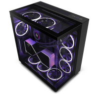BAZAR - NZXT skříň H9 Elite dvoukomorová ATX / 3xRGB 120 mm / 1x 120mm fan/prosklená/RGB&fan con/ černá, poškozený obal