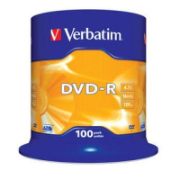 VERBATIM DVD-R(100-Pack)Spindle/General Retail/16x/4.7GB