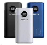 ADATA PowerBank AP10000 - externí baterie pro mobil/tablet 10000mAh, modrá (37Wh) USB-C