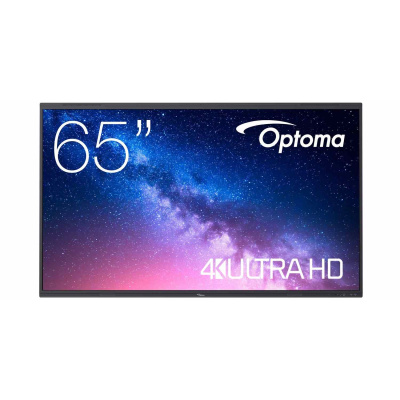 Optoma 1651RK IFPD 65" - interaktivní dotykový, 4K UHD, multidotyk 40prstu, Android 14, 8GB RAM / 64GB ROM