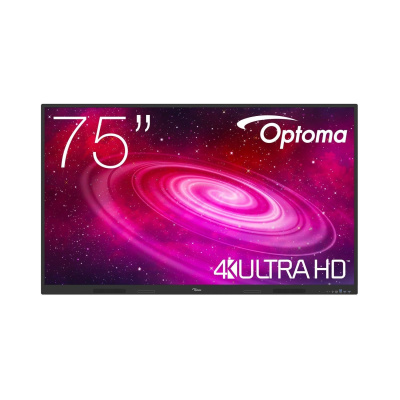 Optoma 1751RK IFPD 75" - interaktivní dotykový, 4K UHD, multidotyk 40prstu, Android 14, 8GB RAM / 64GB ROM