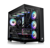 THERMAL TAKE Case View 380 TG ARGB, ATX, Průhledná bočnice, 4x 120mm ARGB Fan, černá