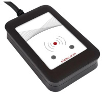 Elatec RFID čtečka black, RS232 cable 2.0m, integrated 125kHz+13.56MHz antenna