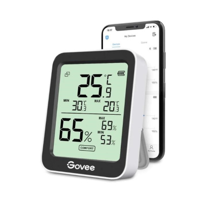 Govee Teploměr a vlhkoměr s displejem, Bluetooth
