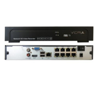 Veria IP záznamové zařízení NVR 8108P + 8POE