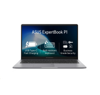 ASUS NTB ExpertBook P1 (P1503CVA-S71109), i5-13420H, 15.6" 1920 x 1080, 16GB, 512GB SSD, UHD, No OS, Grey