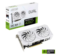 ASUS VGA NVIDIA GeForce RTX 4060 Ti DUAL OC EVO 8G WHITE, 8G GDDR6, 3xDP, 1xHDMI