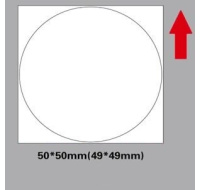 BAZAR - Niimbot štítky R 50x50mm 150ks Round pro B21, B21S, B3S, B1 - Poškozený obal (Komplet)