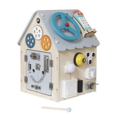 2Kids Toys Activity board Domeček šedý