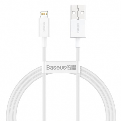 Baseus Superior Series rychlonabíjecí kabel USB/Lightning 2.4A 1m bílá