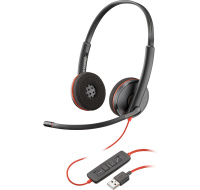 Poly Blackwire C3220 náhlavní souprava, USB-A, stereo (Bulk), černá