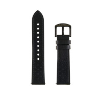 Garett řemínek 22 mm, černý kožený