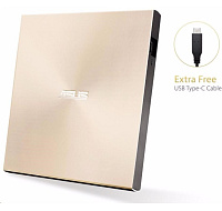 BAZAR - ASUS DVD ZenDrive SDRW-08U9M-U GOLD, External Slim DVD-RW, USB Type-C/Type-A, M-DISC - Poškozený obal (Komplet)