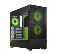 FRACTAL DESIGN skříň Pop Air RGB Green Core TG Clear Tint, 2x USB 3.0, bez zdroje, ATX