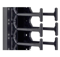 TRITON vertikální vyvazovací panel 32U, dvouřadý, pro rozvaděče šířky 800mm z řady RMA, RZA, RDA, RTA, RYA, černý