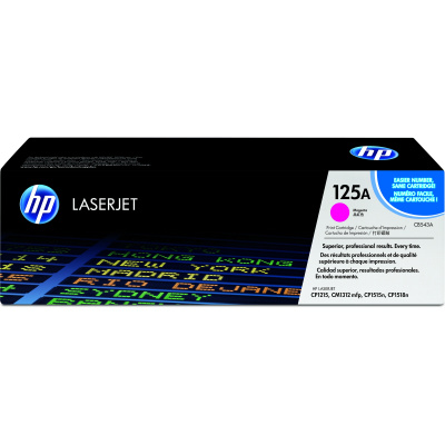 HP 125A Magenta LJ Toner Cart, CB543A (1,400 pages)