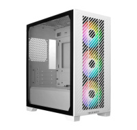 Cooler Master case Elite 301, mATX, Průhledná bočnice, 3x 120mm ARGB Fan, Bílá