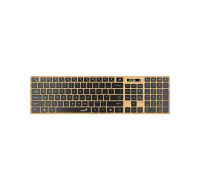 GENIUS Klávesnice Slimstar 7250BT, membránová, bezdrátová, béžová-černá