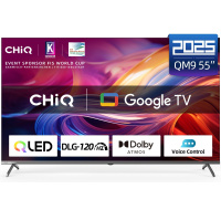 CHiQ U55QM9V TV 55", UHD, QLED, Google TV 5.0, DLG 120 Hz, MEMC, Dolby Atmos