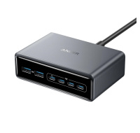 Anker Prime Charger, 200W stolní GaN nabíčjeka, 4x USB-C, 2x USB-A, PowerIQ 3.0, podpora PPS