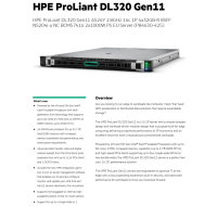 HPE PL DL320g11 6526Y (2.8/16C) 4x32G (p64706) 8SFF NS204(2x480Gm.2) 2x1000W 2p10GT 7F Smart Choice