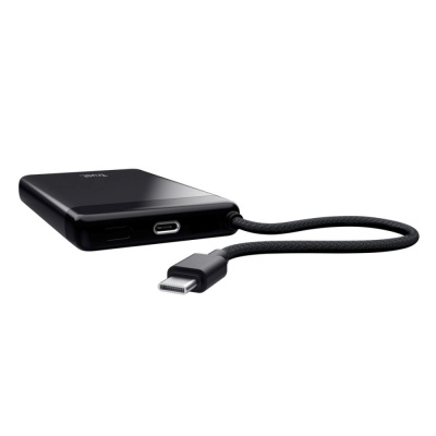 TRUST Powerbanka Fiera, 10000 mAh, S kabelem, 2x USB-C, černá