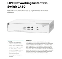 HPE Networking Instant On Switch 8p Gigabit CL4 PoE 64W 1430