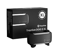Tractive DOG 6 XL – Chytrý GPS lokátor pro psy se sledováním životních funkcí a zdravotními upozorněními, černý